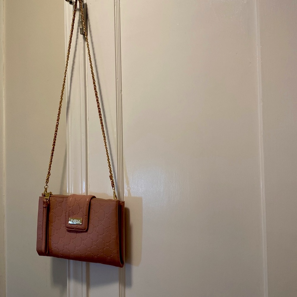 bebe Pink wristlet/ clutch
